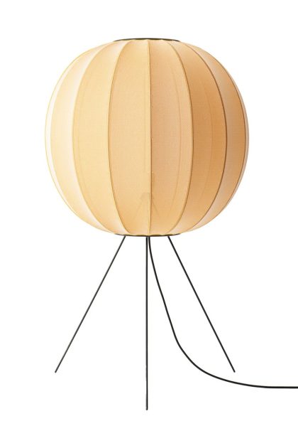 Made by hand knit-wit 60 round medium golvlampa sunrise