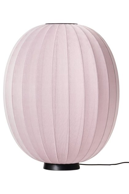 Made by hand knit-wit 65 high oval level golvlampa light pink