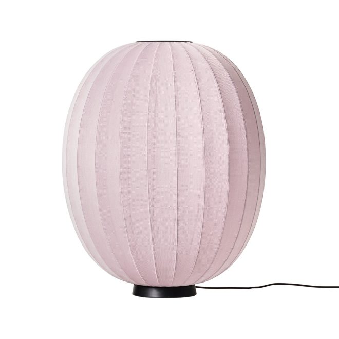 Made by hand knit-wit 65 high oval level golvlampa light pink