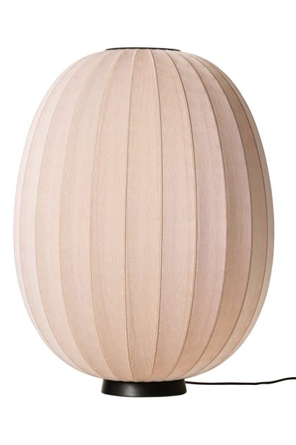 Made by hand knit-wit 65 high oval level golvlampa sand stone