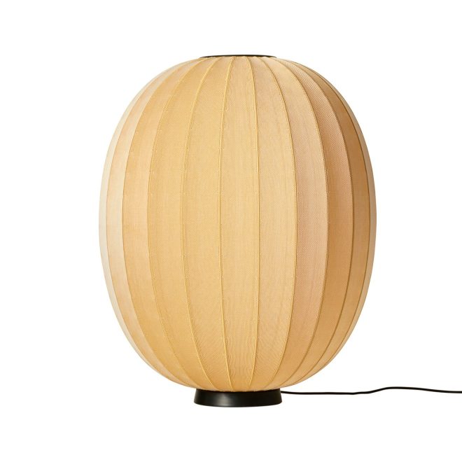 Made by hand knit-wit 65 high oval level golvlampa sunrise