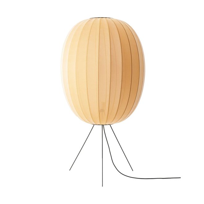 Made by hand knit-wit 65 high oval medium golvlampa sunrise