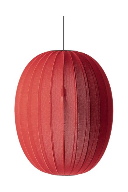 Made by hand knit-wit 65 high oval pendel maple red