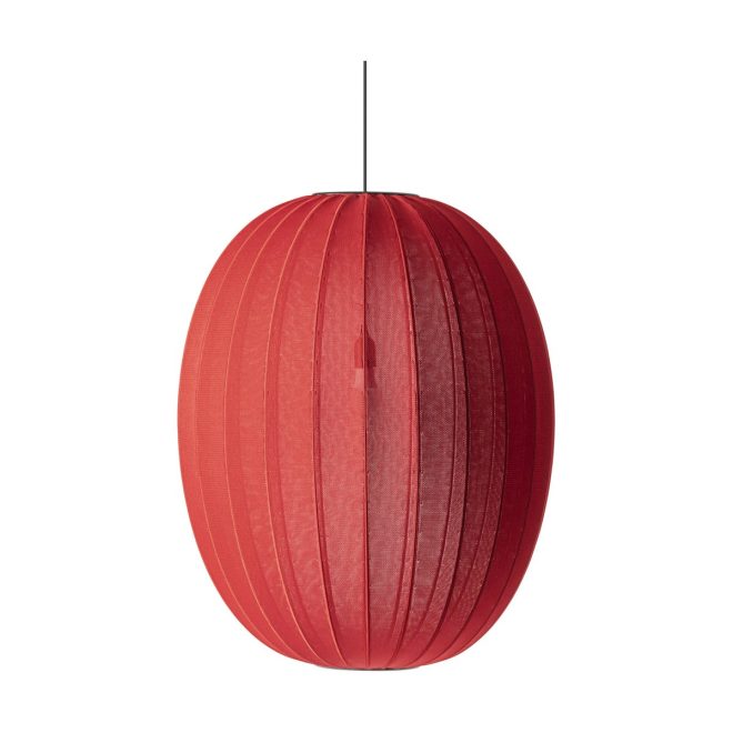 Made by hand knit-wit 65 high oval pendel maple red