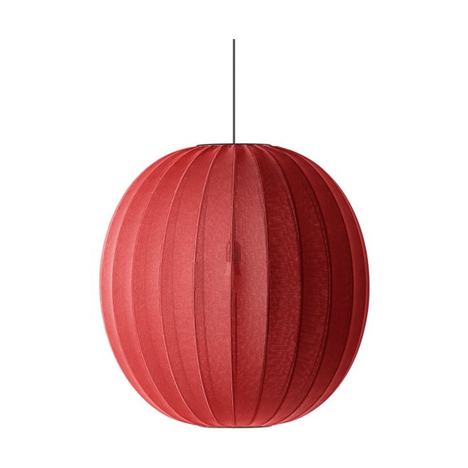 Made by hand knit-wit 75 round pendel maple red