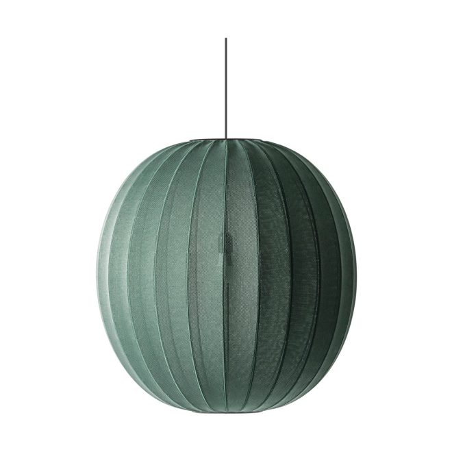 Made by hand knit-wit 75 round pendel tweed green