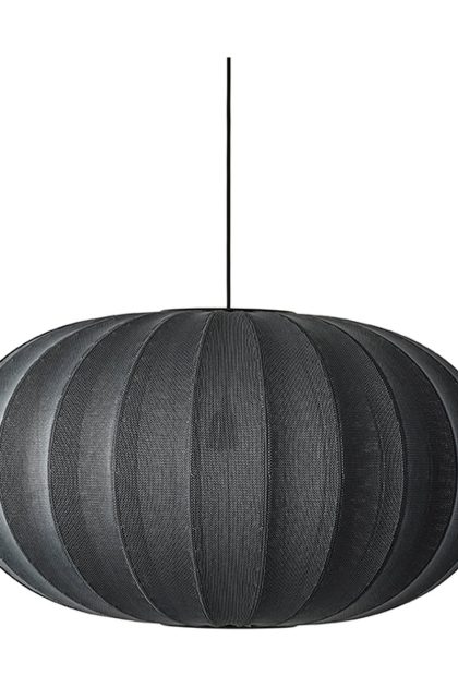 Made by hand knit-wit 76 oval pendel black