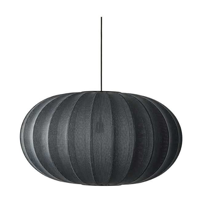 Made by hand knit-wit 76 oval pendel black
