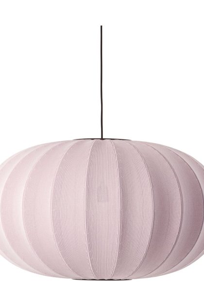 Made by hand knit-wit 76 oval pendel light pink