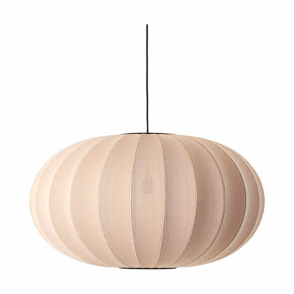 Made by hand knit-wit 76 oval pendel sand stone