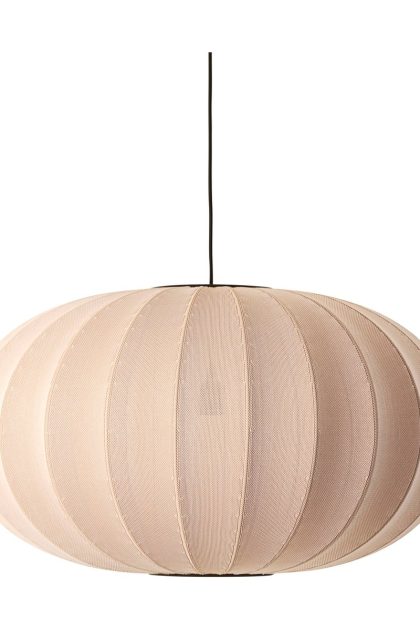 Made by hand knit-wit 76 oval pendel sand stone