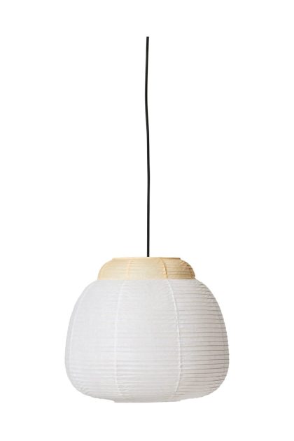 Made by hand papier single pendel Ø40 cm soft yellow