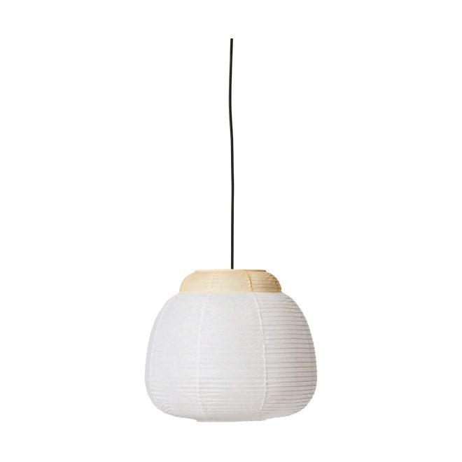 Made by hand papier single pendel Ø40 cm soft yellow