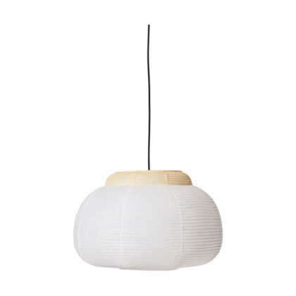 Made by hand papier single pendel Ø52 cm soft yellow