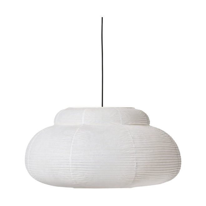 Made by hand papier single pendel Ø80 cm white