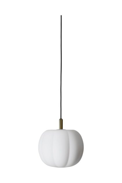 Made by hand pepo medium pendel Ø30 cm opal-brass top