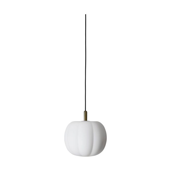 Made by hand pepo medium pendel Ø30 cm opal-brass top