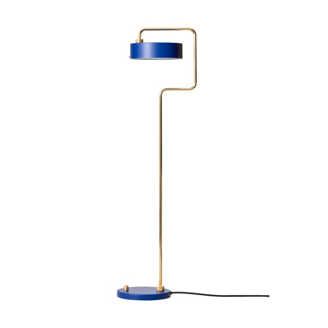 Made by hand petite machine golvlampa royal blue