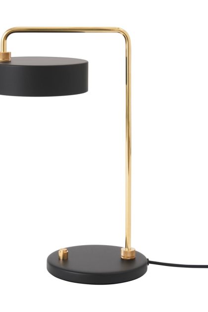 Made by hand petite machine bordslampa deep black