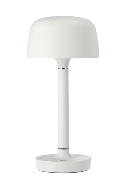 Scandi living halo portabel bordslampa 25,5 cm white