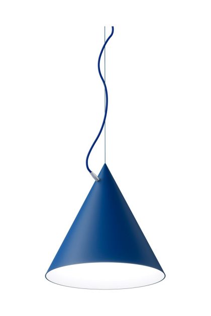 Noon castor pendel 40 cm blå-blå-silver