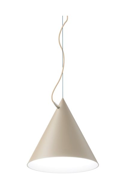 Noon castor pendel 40 cm beige-ljusbeige-silver