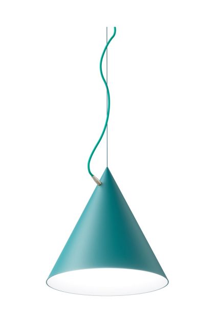 Noon castor pendel 40 cm turkos-turkos-silver