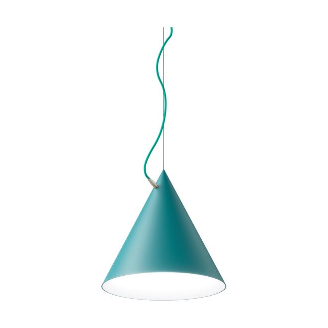 Noon castor pendel 40 cm turkos-turkos-silver