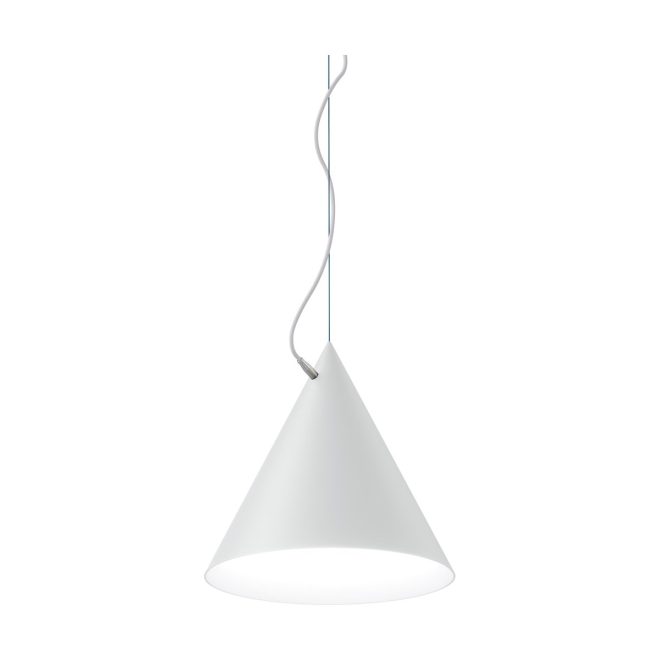 Noon castor pendel 40 cm vit-vit-silver