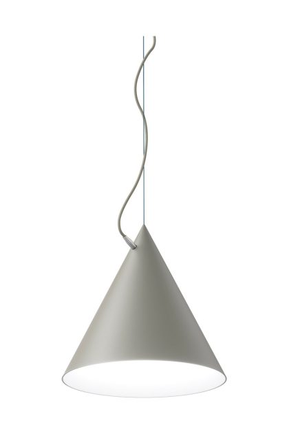 Noon castor pendel 40 cm grå-ljusgrå-silver
