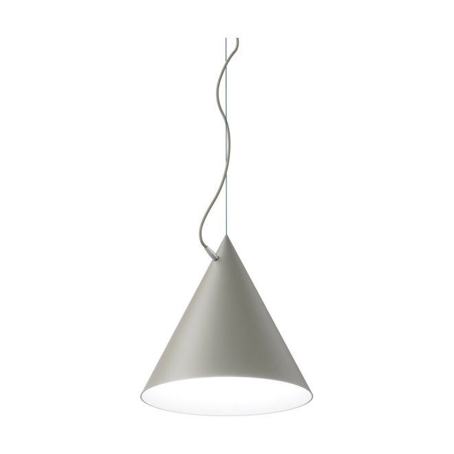 Noon castor pendel 40 cm grå-ljusgrå-silver
