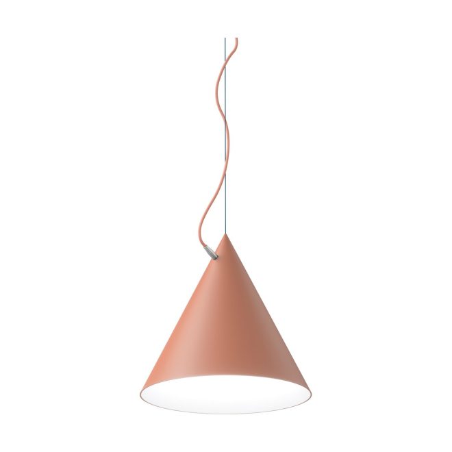 Noon castor pendel 40 cm aprikos-aprikos-silver