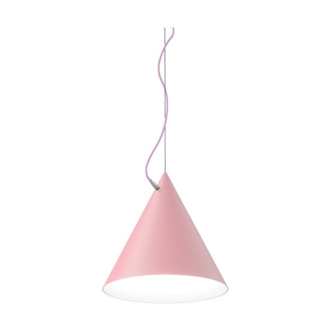 Noon castor pendel 40 cm rosa-rosa-silver