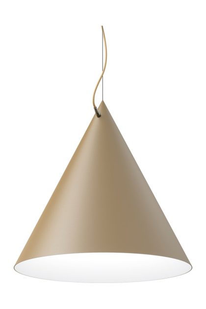 Noon castor pendel 60 cm beige-ljusbeige-silver