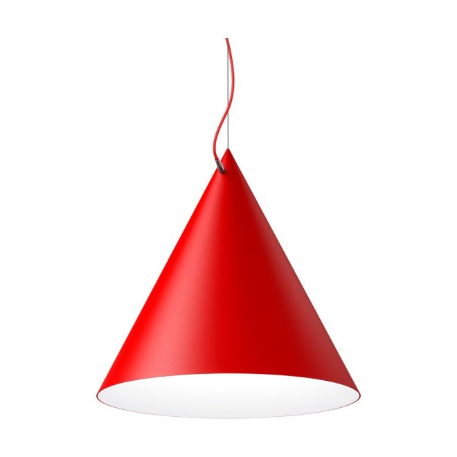 Noon castor pendel 60 cm röd-röd-silver