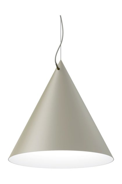 Noon castor pendel 60 cm grå-ljusgrå-silver