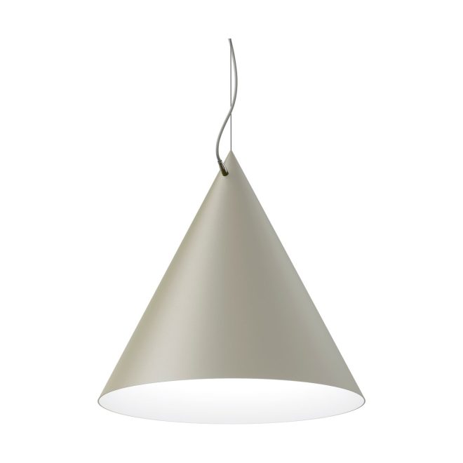 Noon castor pendel 60 cm grå-ljusgrå-silver