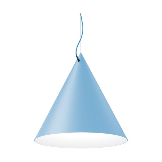 Noon castor pendel 60 cm pastellblå-ljusblå-silver