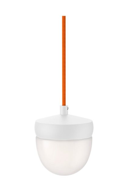 Noon pan pendel frostad 10 cm vit-orange