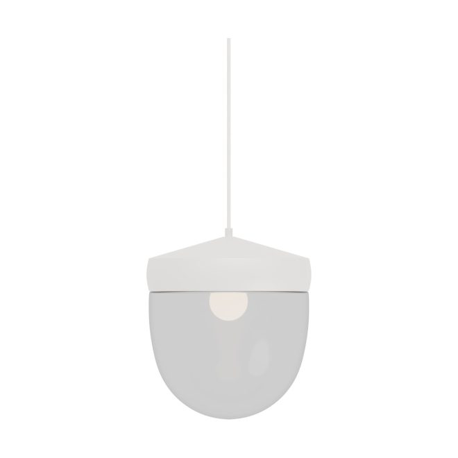 Noon pan pendel klar 30 cm vit-vit