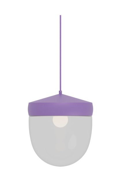 Noon pan pendel klar 30 cm lila-lila
