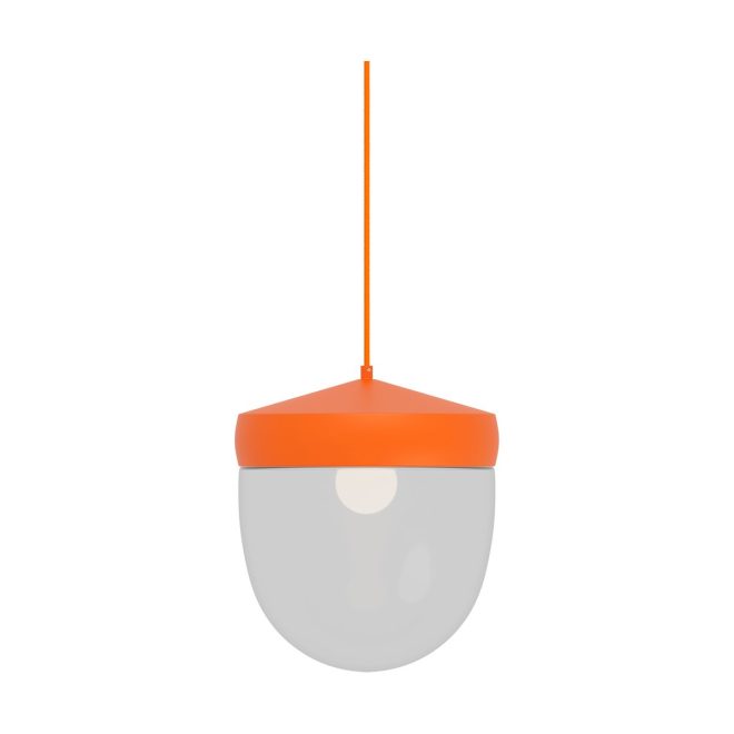 Noon pan pendel klar 30 cm orange-orange
