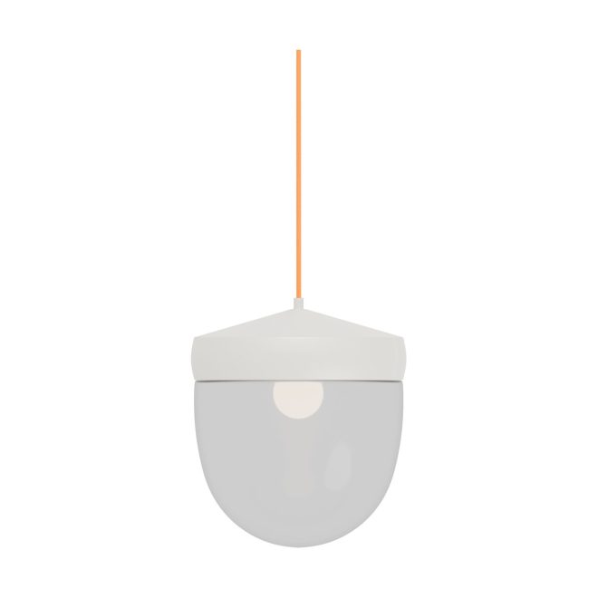 Noon pan pendel klar 30 cm vit-orange