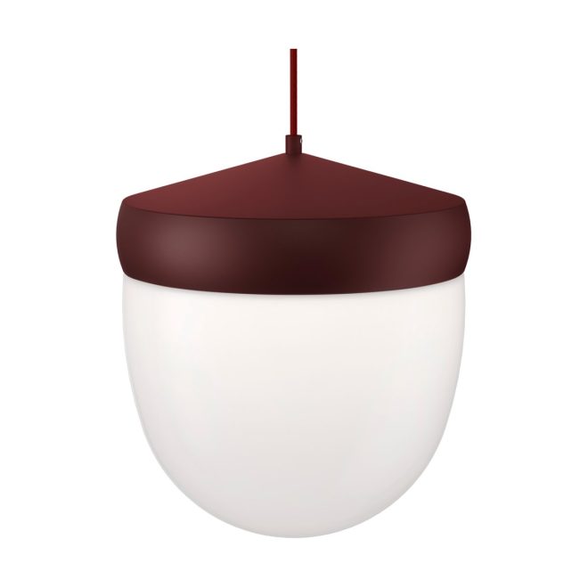 Noon pan pendel frostad 30 cm bordeauxröd-mörkröd
