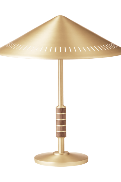 Lyfa governor 405 bordslampa brass-walnut
