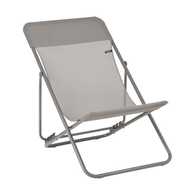 Lafuma maxi transat solstol terre/beige