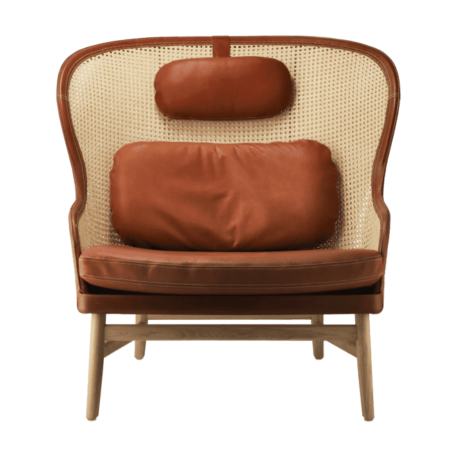 Gärsnäs dandy fåtölj ek-natural-tärnsjö läder cognac