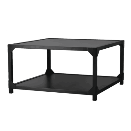 Gärsnäs bleck soffbord 75x75 cm fanér bok-svart bets