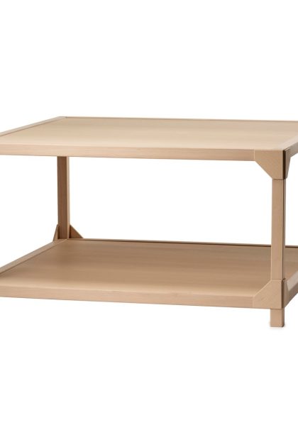 Gärsnäs bleck soffbord 75x75 cm fanér bok-natural
