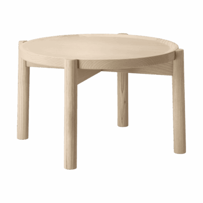 Gärsnäs elna soffbord ask-white-Ø40 cm